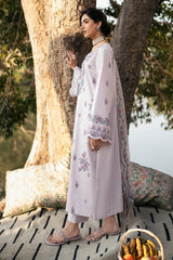 Fresco By Sheenora Stitched 3 Piece Lawn Edit Collection'2025-Lilac Grace