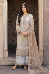 Meeras By Imrozia Serene Unstitched 3 Piece Luxury Formals Suit-I-224 MUSHK