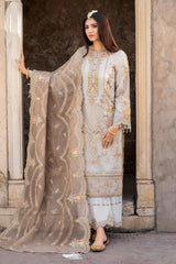 Meeras By Imrozia Serene Unstitched 3 Piece Luxury Formals Suit-I-224 MUSHK