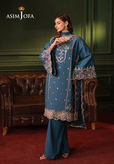 Asim Jofa Premium Festive Ajpf-10 Embroidered Silk 3 Pcs
