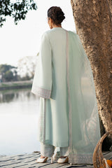 Fresco By Sheenora Stitched 3 Piece Lawn Edit Collection'2025-Mint Mist