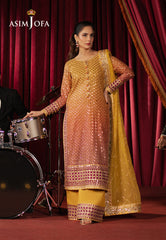 Asim Jofa Premium Festive Ajpf-25 Embroidered Chiffon 3 Pcs