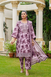 Rang E Gulposh Stitched 3 Piece Lawn Collection'2025-RNG-1201