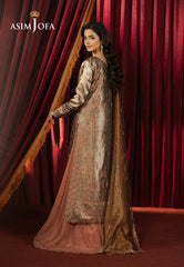 Asim Jofa Premium Festive Ajpf-16 Embroidered Zari Tissue 3 Pcs