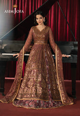 Asim Jofa Premium Festive Ajpf-36 Embroidered Chiffon 3 Pcs