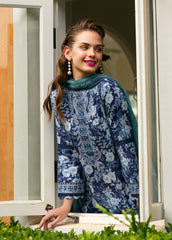 The Enchanted Garden By Gulaal Unstitched 3 Piece Luxury Lawn Suit-OLVERA (GL-L-24V2-07)