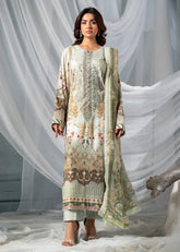 Meerak Unstitiched 3 Piece Winter Collection'2026-Sage Bloom