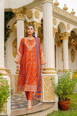 Rang E Gulposh Stitched 3 Piece Lawn Collection'2025-RNG-1215