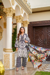 Rang E Gulposh Stitched 3 Piece Lawn Collection'2025-RNG-1216