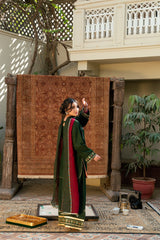 Sardiyon Ki Shaam Omal By Komal Stitched 3 Piece Winter Suit-Amber
