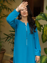 Tng By Md Solid Co Ords Collection-Aasmaan Turquoise Blue