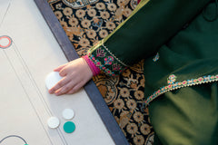 Sardiyon Ki Shaam Omal By Komal Stitched 3 Piece Winter Suit-Amber