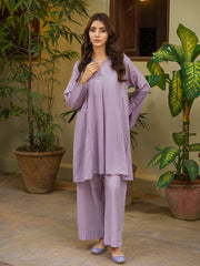 Tng By Md Solid Co Ords Collection-Qalam Lilac