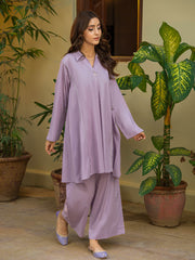 Tng By Md Solid Co Ords Collection-Qalam Lilac