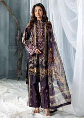 Meerak Unstitiched 3 Piece Winter Collection'2026-Royal Plum