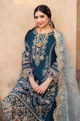 Meeras By Imrozia Serene Unstitched 3 Piece Luxury Formals Suit-I-223 NEELAM