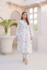Threads & Weaves Stitched 2 Piece Lawn Collection'2025-White Elegance-RTWL25107
