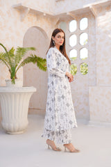 Threads & Weaves Stitched 2 Piece Lawn Collection'2025-White Elegance-RTWL25107