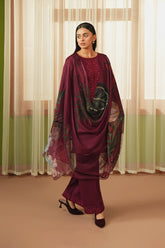 Summer Sky By Mannat Clothing Stitched Collection-Plum