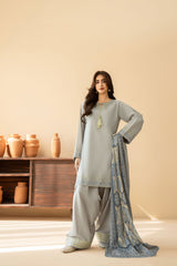 Tiraz Stitched 3 Piece Summer Suit-Zohal
