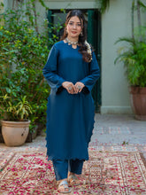 Tng By Md Solid Co Ords Collection-Leher Dark Blue