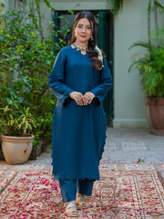 Tng By Md Solid Co Ords Collection-Leher Dark Blue