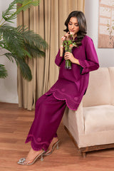 Solarie By Meeral Stitched 2 Piece Lawn Collection'2025-COR-009