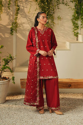 Summer Sky By Mannat Clothing Stitched Collection-Rose