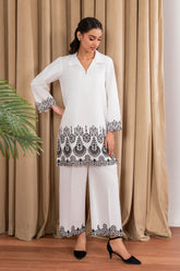 Solarie By Meeral Stitched 2 Piece Lawn Collection'2025-COR-0012