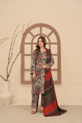 Feathers Unstitched Winter Arrivals Suit-VELIE-FT635