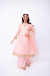 Khayat Stitched 3 Piece Formals Kids Suit-BLUSH