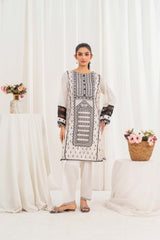Aayra Stitched Summer Collection'2025-AY1851 - Ivory Noir