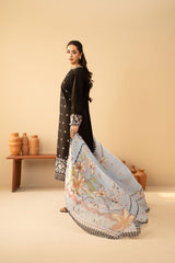 Tiraz Stitched 3 Piece Summer Suit-Naqsh