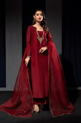 Zelina By Meeral Stitched 3 Piece Formals Collection'2025-HE-004