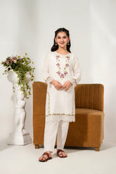 Khayat Stitched 2 Piece Emb Cotton Lawn Suit-Hoor