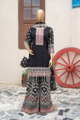 Naqsh-e-Jamaal By Saira Sultana Stitched 3 Piece Wedding Formals Collection'2025-Zoha Black