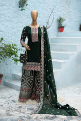 Naqsh-e-Jamaal By Saira Sultana Stitched 3 Piece Wedding Formals Collection'2025-Zoha green