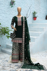 Naqsh-e-Jamaal By Saira Sultana Stitched 3 Piece Wedding Formals Collection'2025-Zoha green