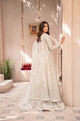 Couture by Manahils Stitched 3 Piece Luxury Formals Collection'2025-018-SILVER