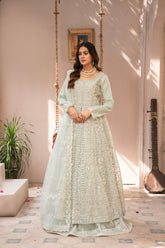 Couture by Manahils Stitched 3 Piece Luxury Formals Collection'2025-018-MINT GREEN