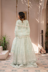 Couture by Manahils Stitched 3 Piece Luxury Formals Collection'2025-018-MINT GREEN