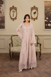 Saffiya By Manahils Stitched 3 Piece Formals Collection'-2025K-160-LILAC