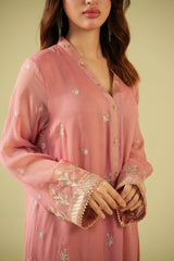 Satrang By Zouj Unstitched 3 Piece Formals Suit-Petal Peach