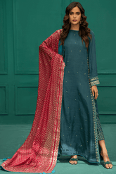 Zaaviay Stitched Eid Collection 2022 Meraki (Three Piece)