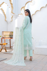 Threads & Weaves 3 PC - Embroidered Lawn Suit-L23210