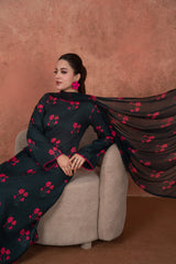 Feathers Unstitched 3 Piece Digital Printed Lawn Summer Suit-Scarlet Eclipse Edit-FT717