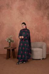 Feathers Unstitched 3 Piece Digital Printed Lawn Summer Suit-Scarlet Eclipse Edit-FT717