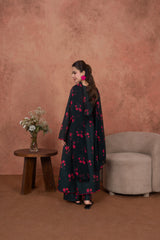 Feathers Unstitched 3 Piece Digital Printed Lawn Summer Suit-Scarlet Eclipse Edit-FT717