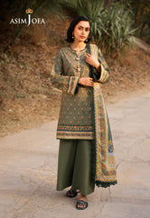 Asim Jofa Designers Limited Edition Pret Ajuub-15 Printed Lawn Stitched 3 Pcs