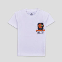 Kjunction Boys Half Sleeves-Printed T-Shirt (Garfield)
